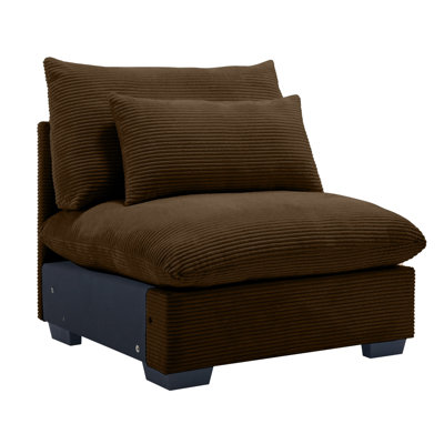 Modern Sofa Armless Sofa For Flexible Combination To Become 2 Seater 3 Seater 4 Seater Sofa; Armless Sofa