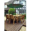 Franco 8 - Person Wood Patio Dining Set with Square Table , Cushions Included-1322763320