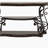 Gretta Merlot 2-Shelf Sofa End Table