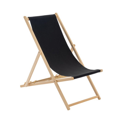 Harbour Housewares - Traditional Wooden Deck Chair