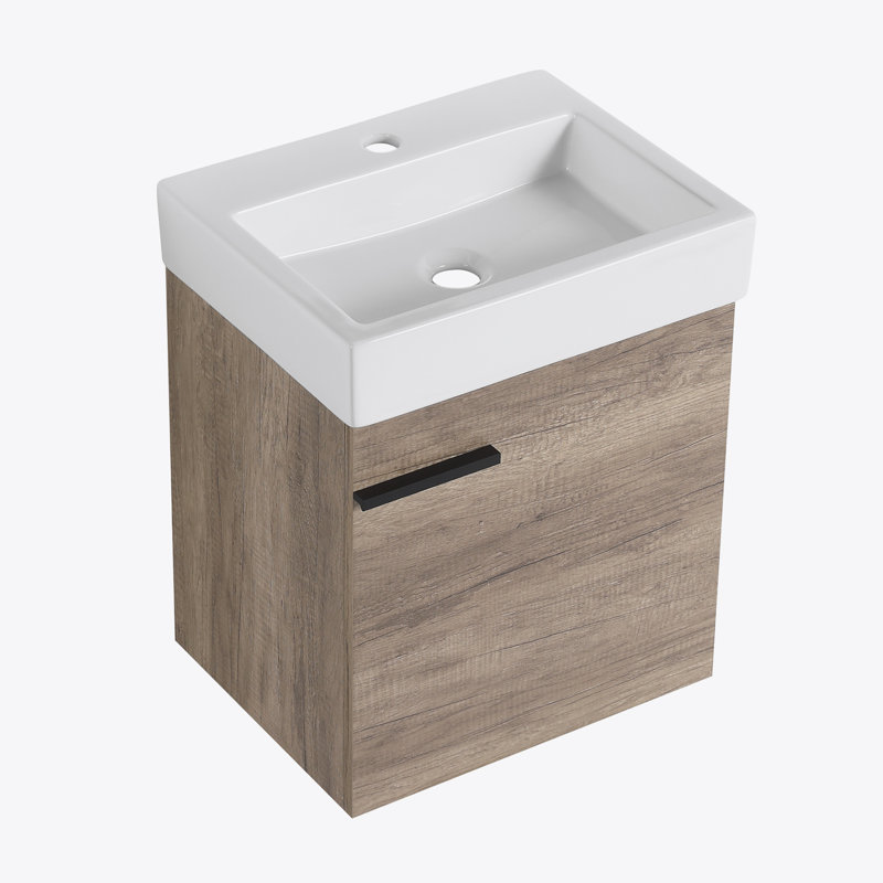 Meuble-lavabo 18 po avec comptoir, petit meuble-lavabo et lavabo