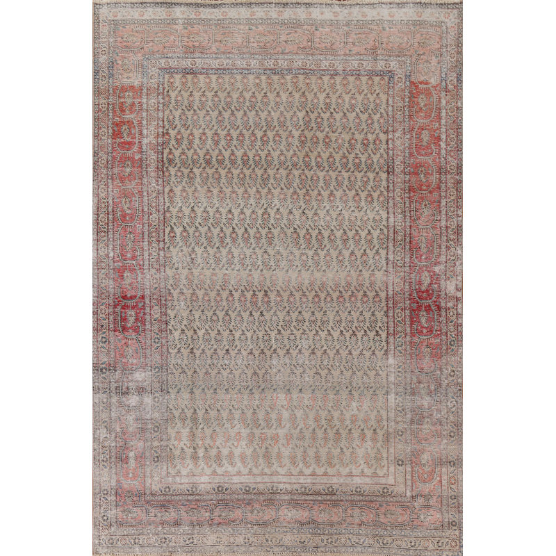 Tapis persan délavé Botemir noué à la main 8 x 11