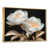Toile avec cadre flottant or