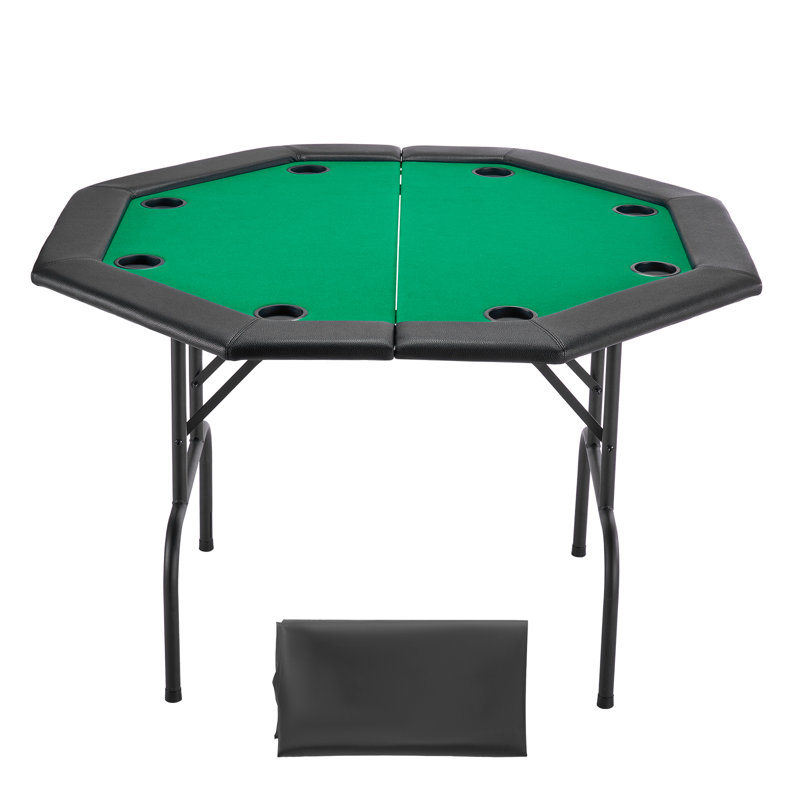 Table de poker pliable 48 po octogonale 48 joueurs Texas Holdem