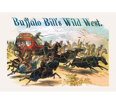‘Buffalo Bill: Attack on Stagecoach’ Vintage Advertisement