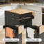 Îlot de cuisine, table pour îlot de cuisine, chariots de cuisine sur roulettes avec rangement, armoire à ordures inclinable cachée-315060784