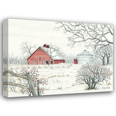 «Red Barrel Studio® Jacobs, Cindy Gallery», art sur toile tendue: Winter Barn