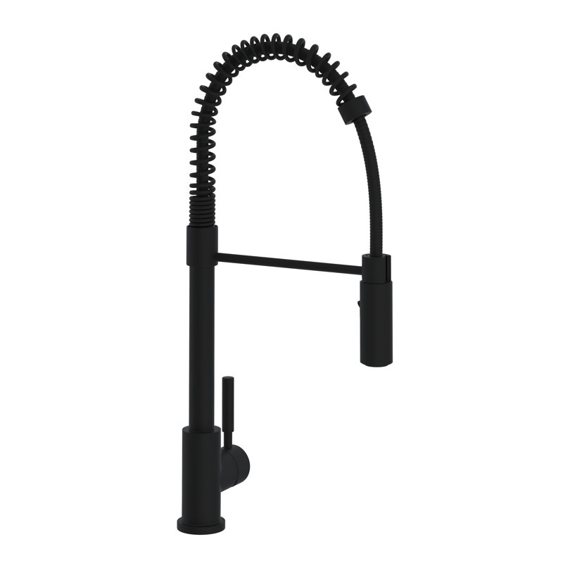 Lux Pre-Rinse Pull-Down Kitchen Faucet, Matte Black