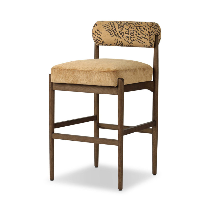 Jazelle Stool, Dharma Ochre, Bar Stool (31" Seat Height)