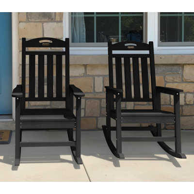 Chaise berçante en PEHD à bascule Adirondack