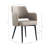 Hickson Leatherette Dining Arm Chair with Metal Legs in Stone-1036469736-1037030196