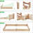 Cisbrough Multi-sized Outdoor Fir Wood Elevated Planter Box for Yard-1209475034-1260006841