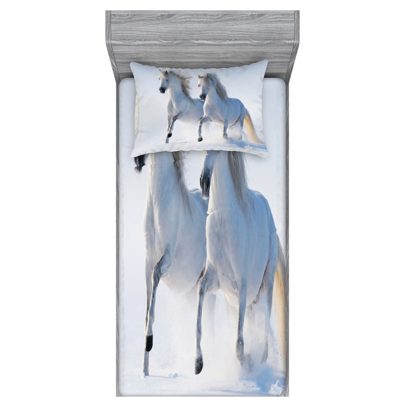 Microfiber Sheet Set, Twin Sheet Set with Fitted Sheet
