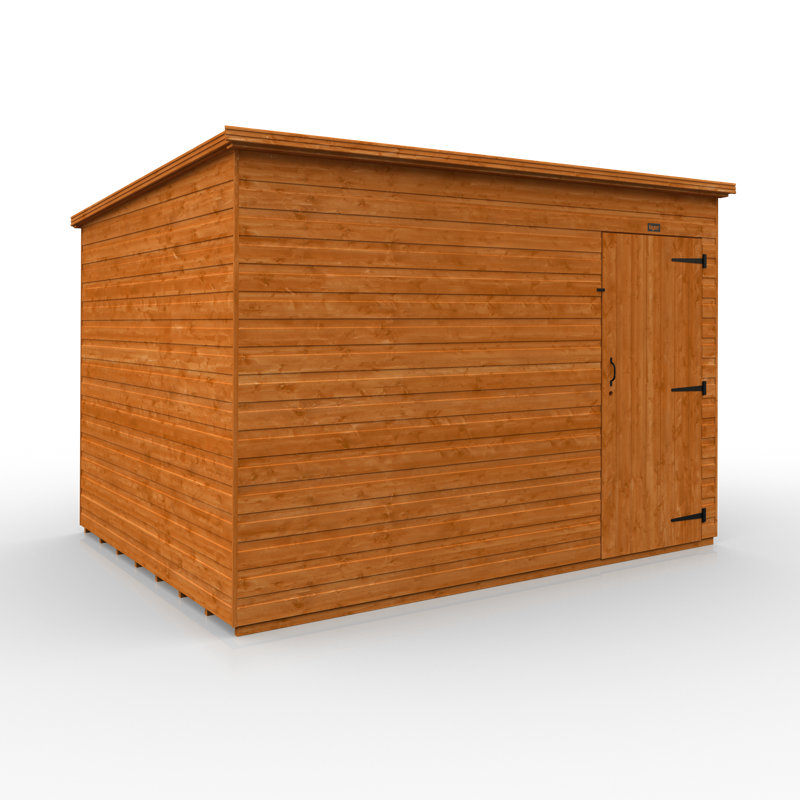 Tiger Shiplap Pent Wooden Shed, 10ft. W x 8ft. D