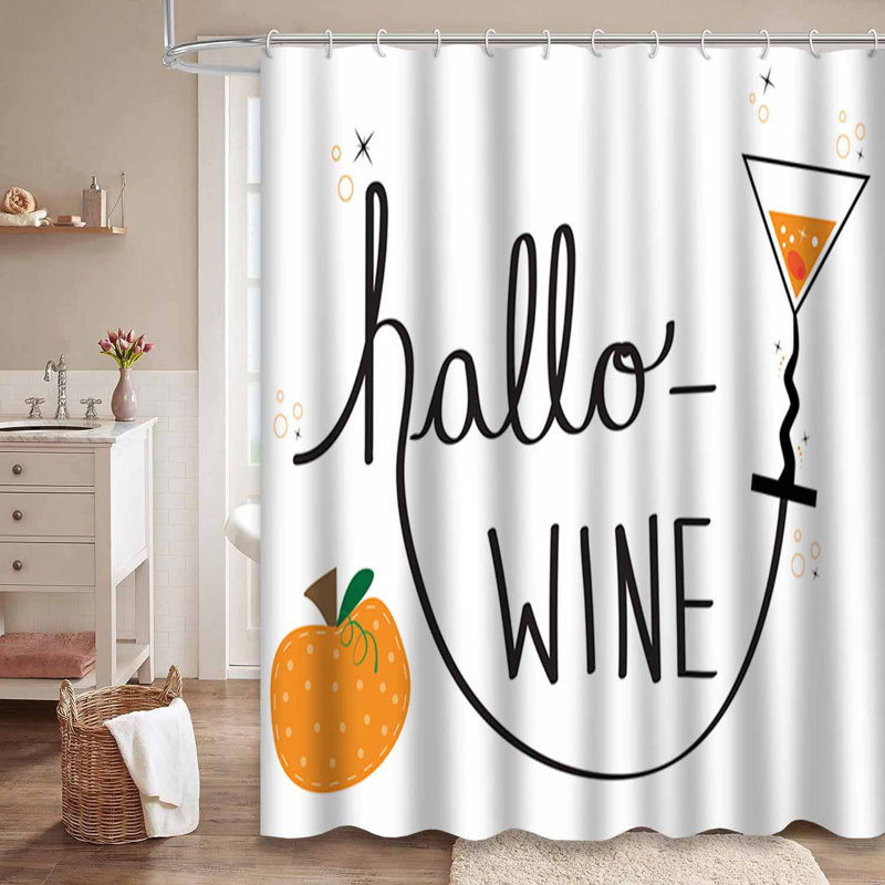 Rideau de douche Happy Halloween, L 72 po x l 72 po