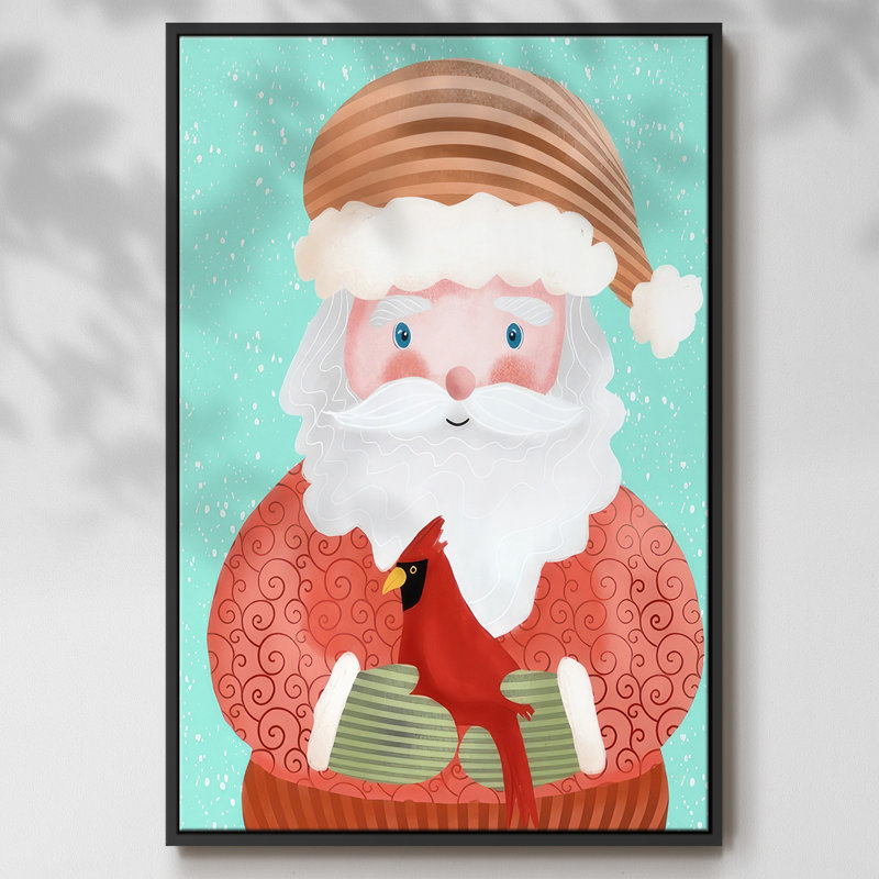 Santa Pack I, reproduction d'art sur toile, Noir, H 37 po x l 25 po x P 1,5 po