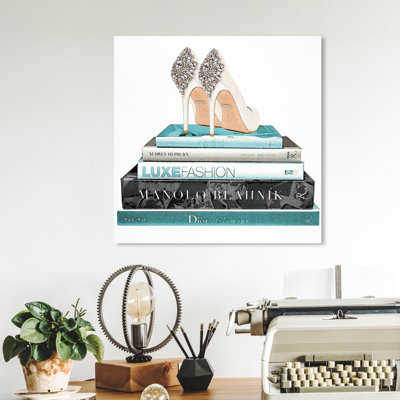" Fashion And Glam Audreys Shoes, Glam Blue "