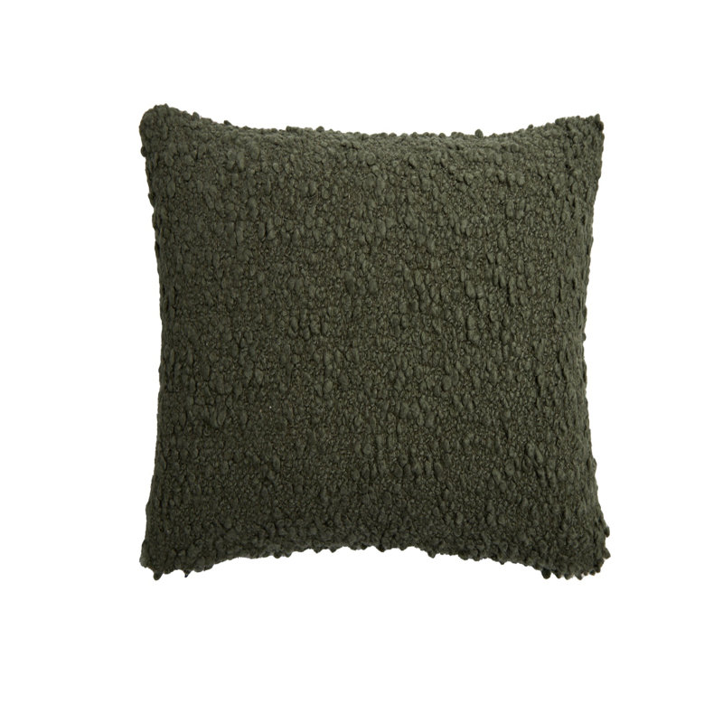 Oreiller Murphy Boucle avec insert, Carré 20 po, Moss