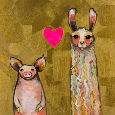 " Llama Loves Pig " by Eli Halpin