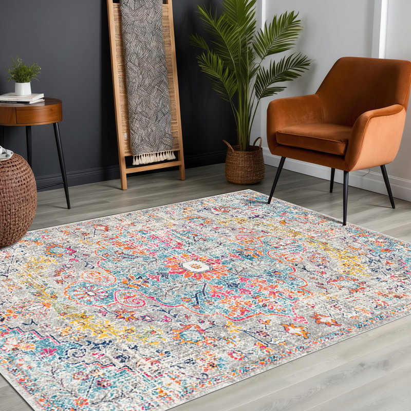 Carytown Power Loom Beige/Mustard Area Rug, Rectangle 160 x 220cm