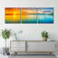 «Landscape Beach», 3 impressions sur toile tendue-1830589087