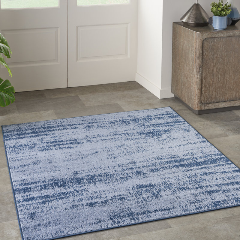 Tapis intérieur / extérieur Nourison Essentials Denim, Carré 5 pi