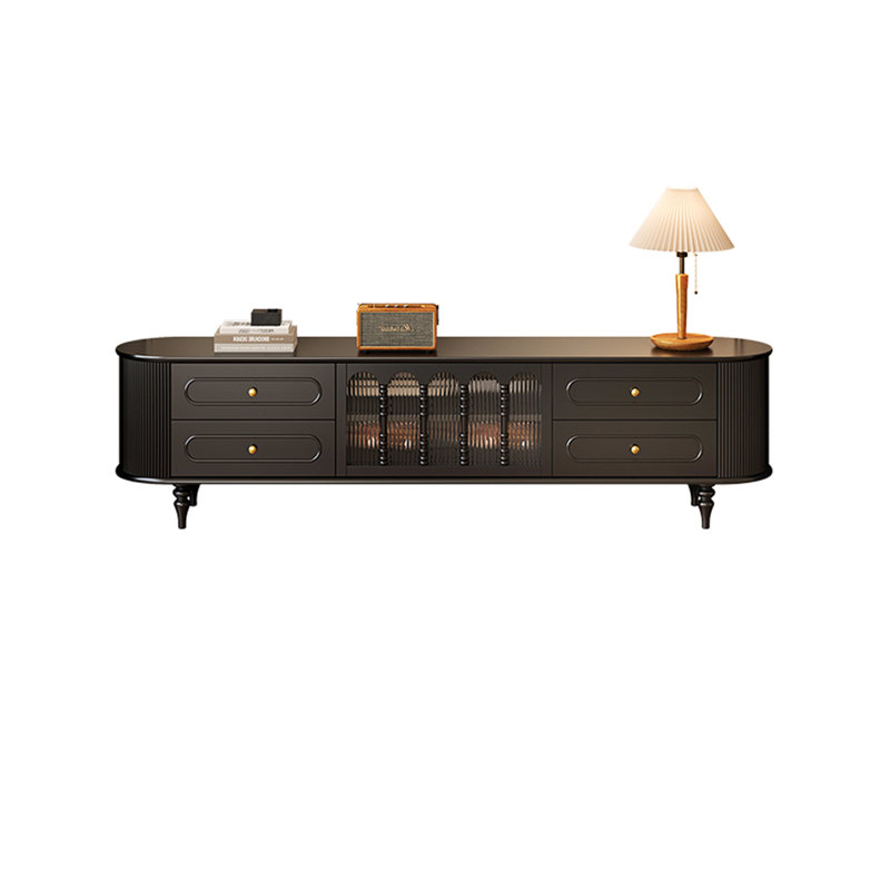 Meuble télé en bois de bouleau, 78.74"