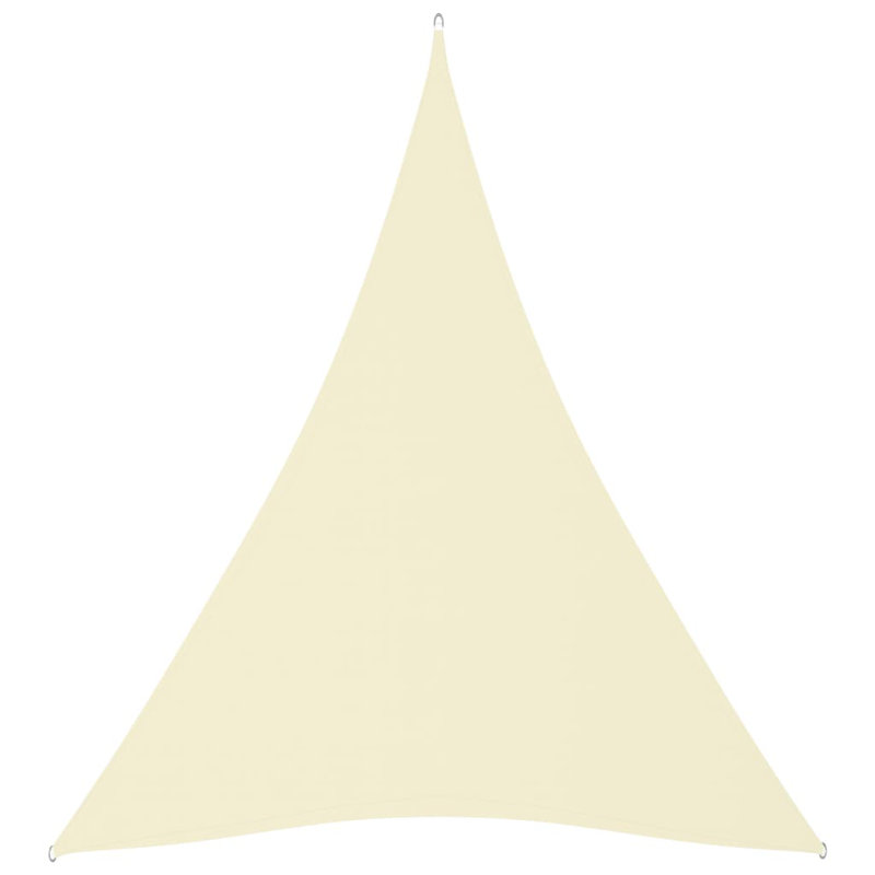 Quinnipack 3.6m x 3.6m Triangular Shade Sail, Cream