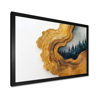 Monyka ambre or du soleil rivière de cristal II - forêt, art mural