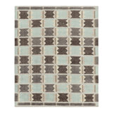 Scandinavian Hand Knotted Wool Geometric Area Rug