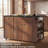 Rolling Kitchen Island with 3-Tier Extendable Dining Table, Built-in Power Outlets, Storage Drawers, and Cabinets — Mobile & Portable-1865095766