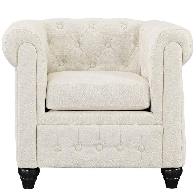 Modway Earl Fabric Armchair, Beige