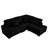 93" L Shaped Sofa Upholstered Soft Corduroy Sectional Couch With Reversible Chaise Lounge For Living Room, Apartment-1533741203
