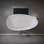 59" Freestanding Solid Surface Bathtub, Luxury Stone Resin Freestanding Soaking Bathtub With Overflow And Pop-Up Drain For Contemporary Bathroom, Matte White