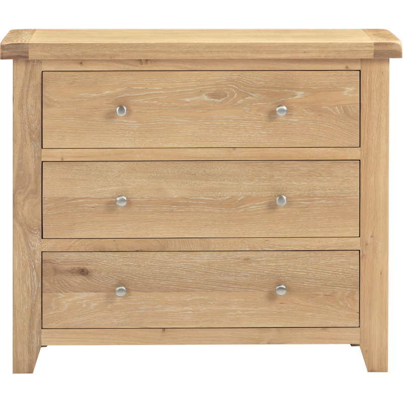 Windsor 97 cm W Chest of 3 Drawers, Brown