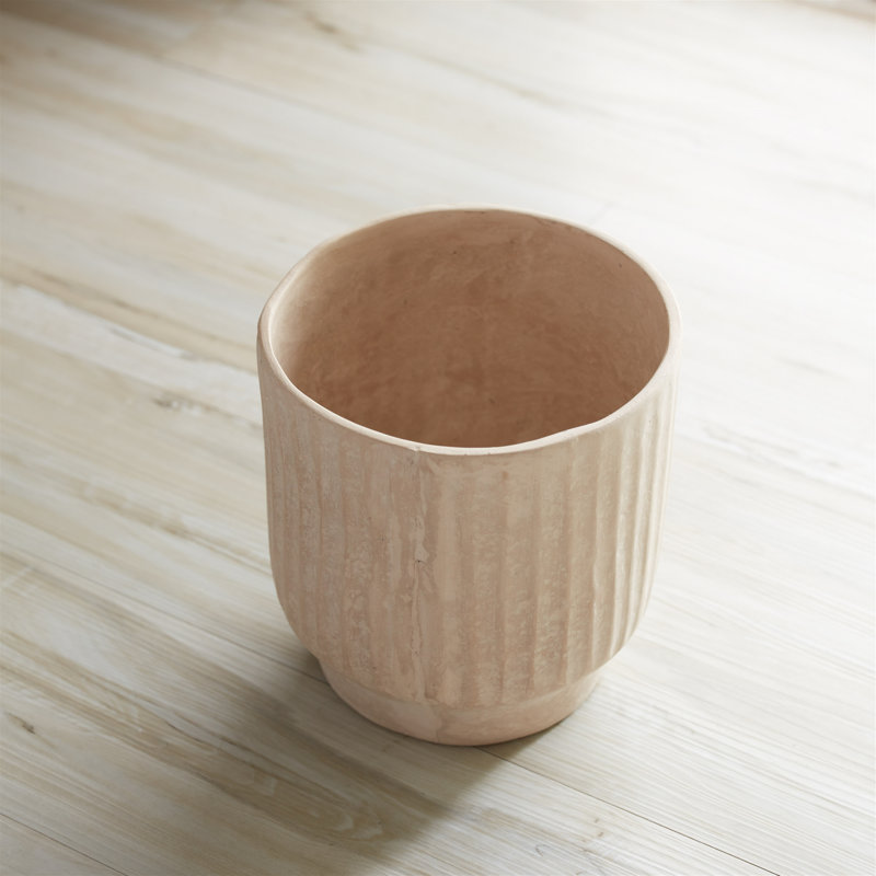 Vase en craie de papier recyclé H 7,5 po