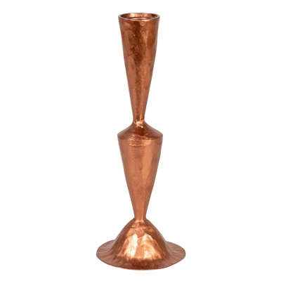 Round Hand-Forged Cast Metal Taper Holder