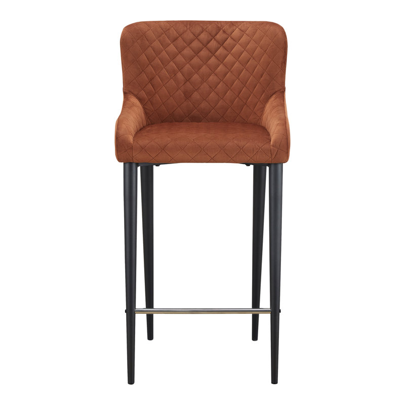 Carly Counter & Bar Stool, Future Amber Velvet, Counter Stool (26" Seat Height)