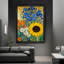 Reproduction d'art encadrée noire de style Klimt-957459887