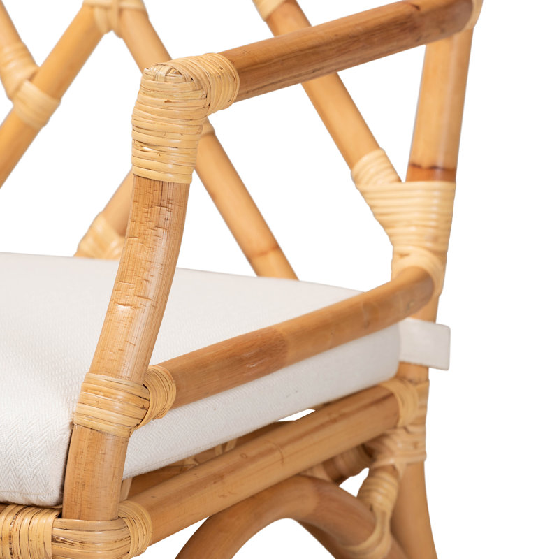 Breanda 22.8" W Rattan Armchair