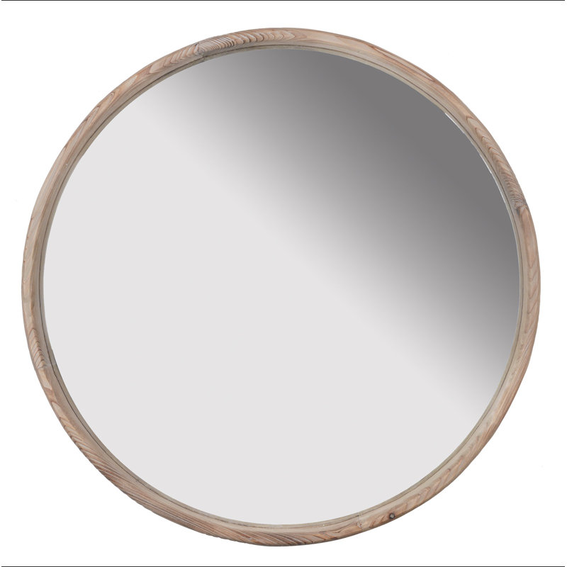 28 "miroir rond en bois, miroir mural pour la salle de bain