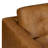 York 89" Full-Grain Genuine Leather Sofa