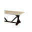 Table basse en bois Skylar avec base en forme de X