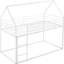 Lit simple superposé simple avec composants en métal, blanc intégré, pièce fonctionnelle, solution de chambre à coucher pour espace blanc-1296081916