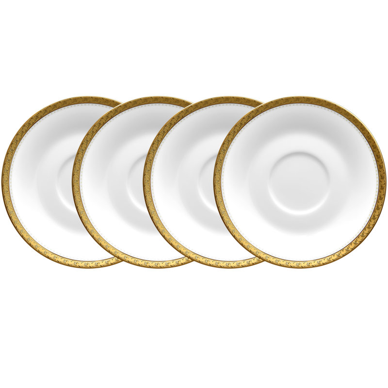 Noritake Charlotta Saucers, 6", Gold