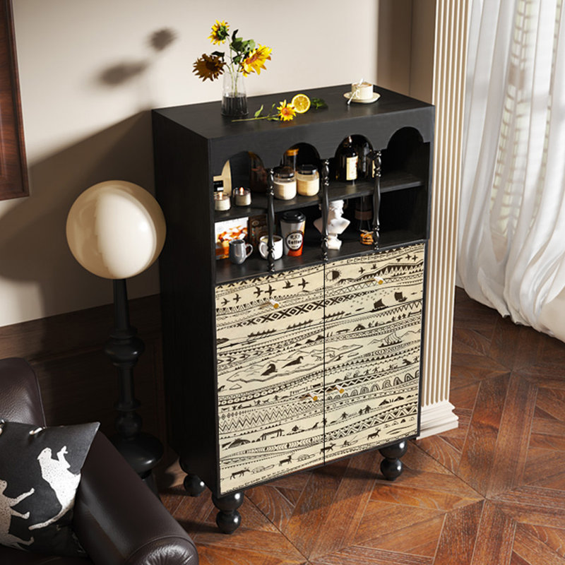Modern pattern multi-functional accent cabinet