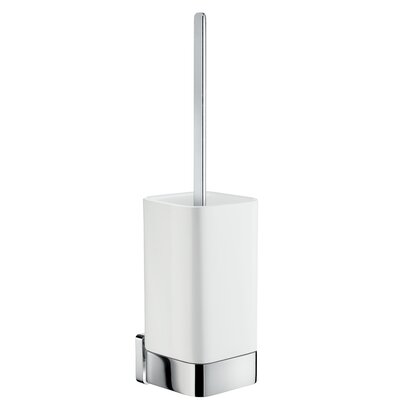 Ice Soft Cube 14.5in. H Wall Mounted Toilet Brush and Holder -  Smedbo, OK433P