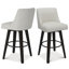 Tabouret pivotant avec structure en bois massif Malakeh-985001772-940147262-1000772009