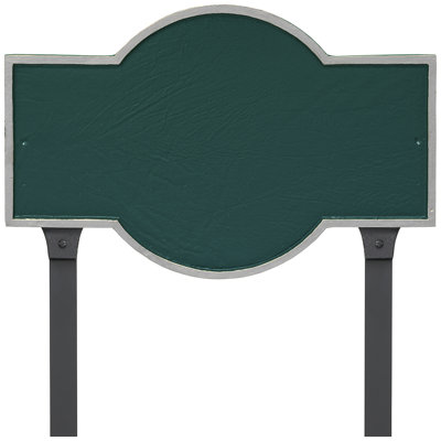 Canterbury Rectangle One Line Standard Address Sign Plaque with Lawn Stakes