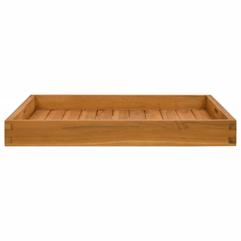 Futoshi Wood Tray, 2.8" H x 23.6" W x 23.6" D